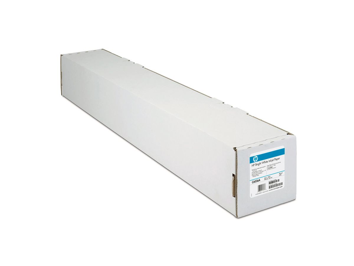 Plotterpapir 914 mm x 45,7 Meter Bright White 90 Gram