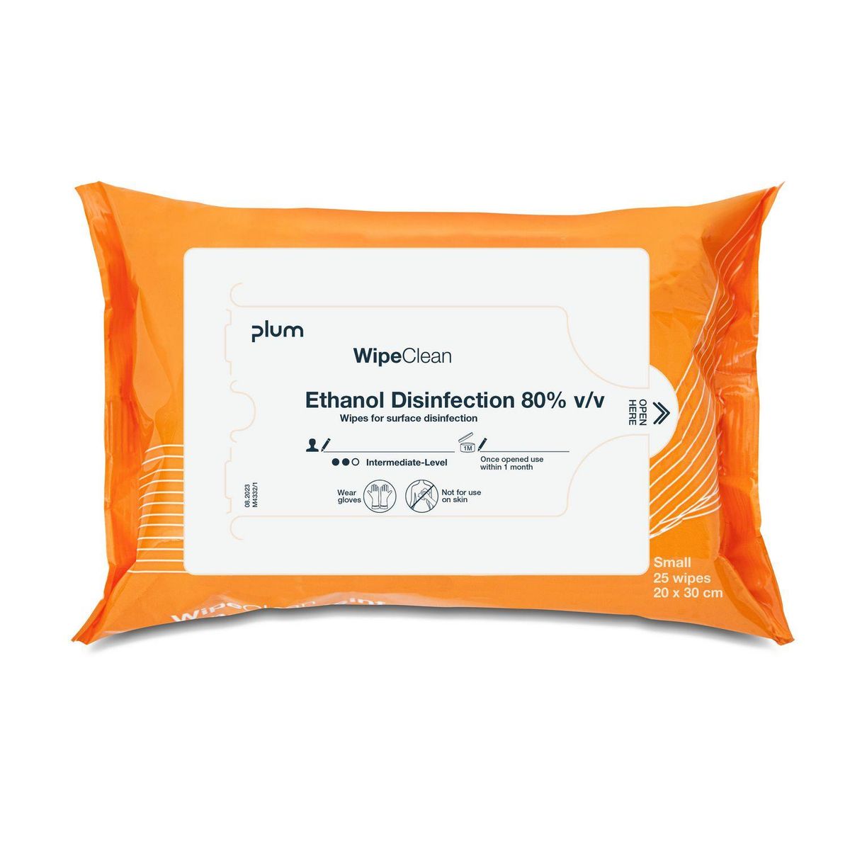 Plum Ethanol Disinfection Wipe Small, desinfektionsklud, 25 stk.