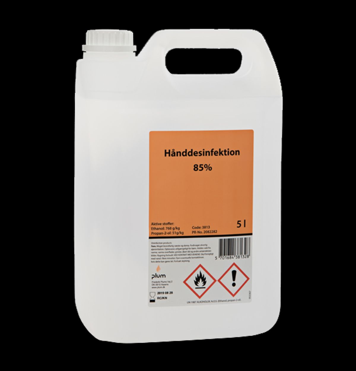 Plum flydende hånddesinfektion 5L 85%