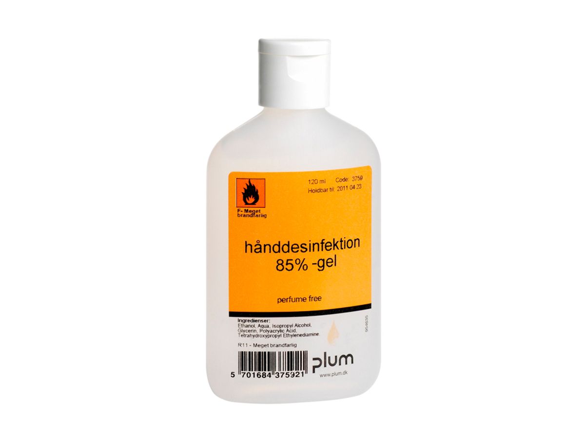 Plum Hånddesinfektion 85% Gel 120 ml. - Håndsprit