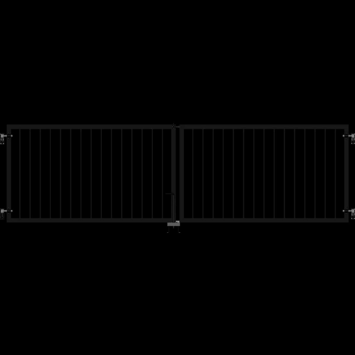 Plus Basic Dobbeltlåge - 300Ã85 cm - Sort - 17559-15