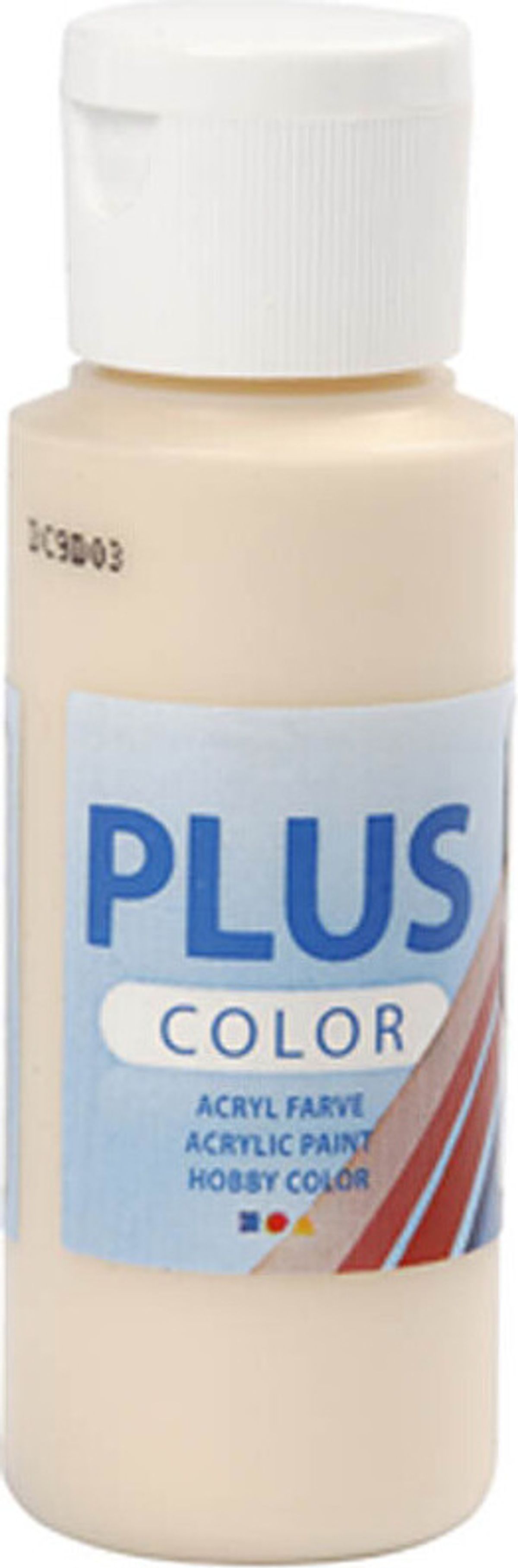 Plus Color Hobbymaling - Akrylfarve - Lys Pudder - 60 Ml