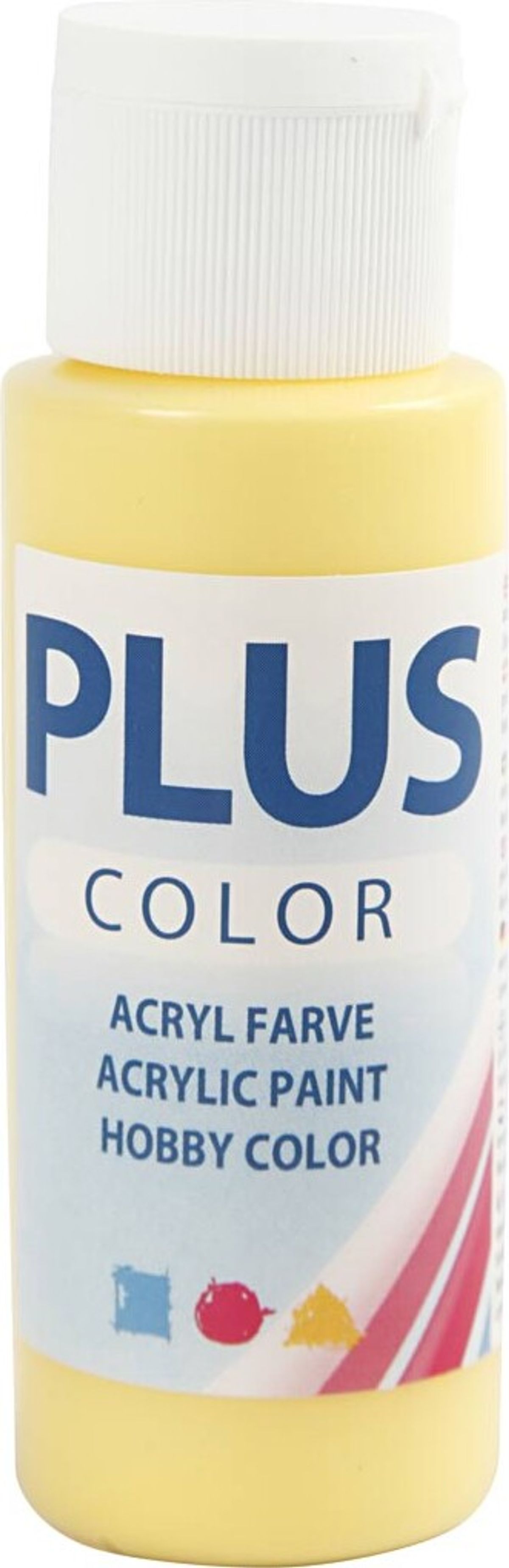 Plus Color Hobbymaling - Akrylfarve - Primrose Yellow - 60 Ml