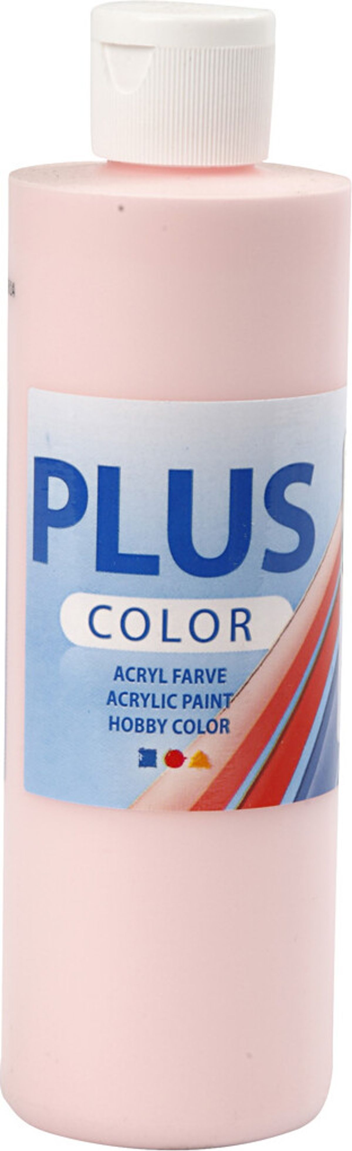 Plus Color Hobbymaling - Akrylfarve - Soft Pink - 250 Ml