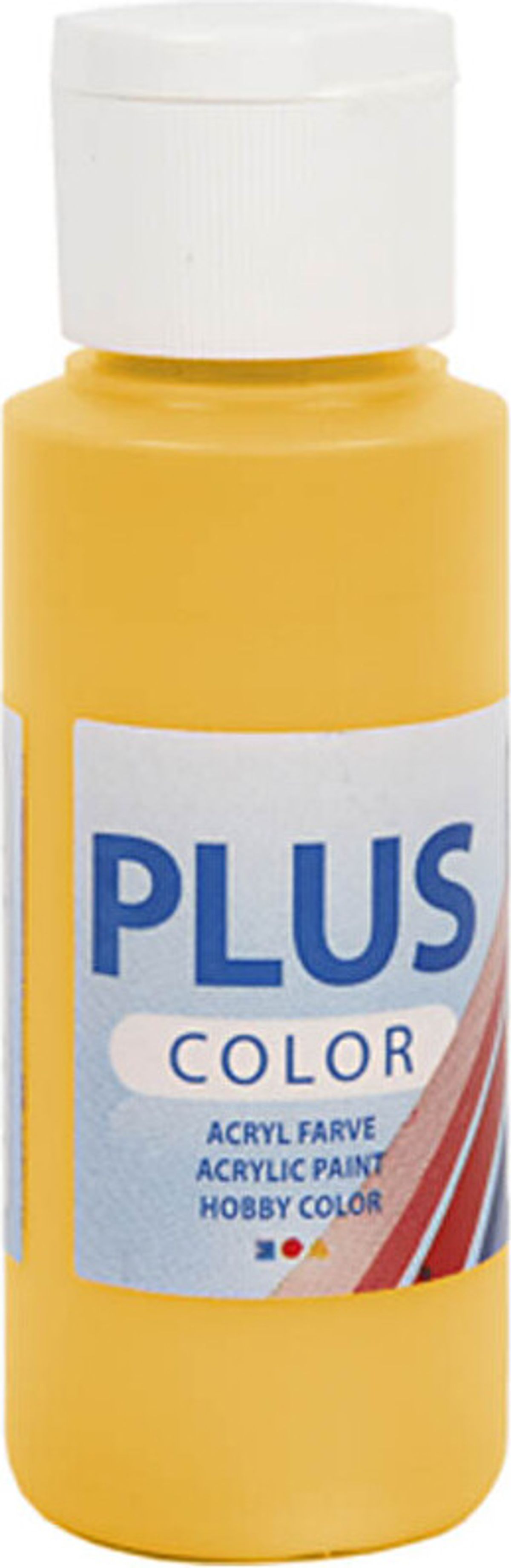 Plus Color Hobbymaling - Akrylfarve - Yellow Sun - 60 Ml