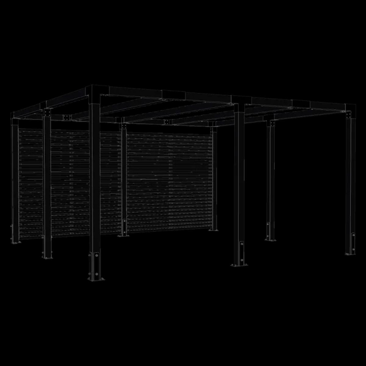 Plus Cubic Pergola inkl. Tokyo hegn - 387x387 x217 - 179097-15