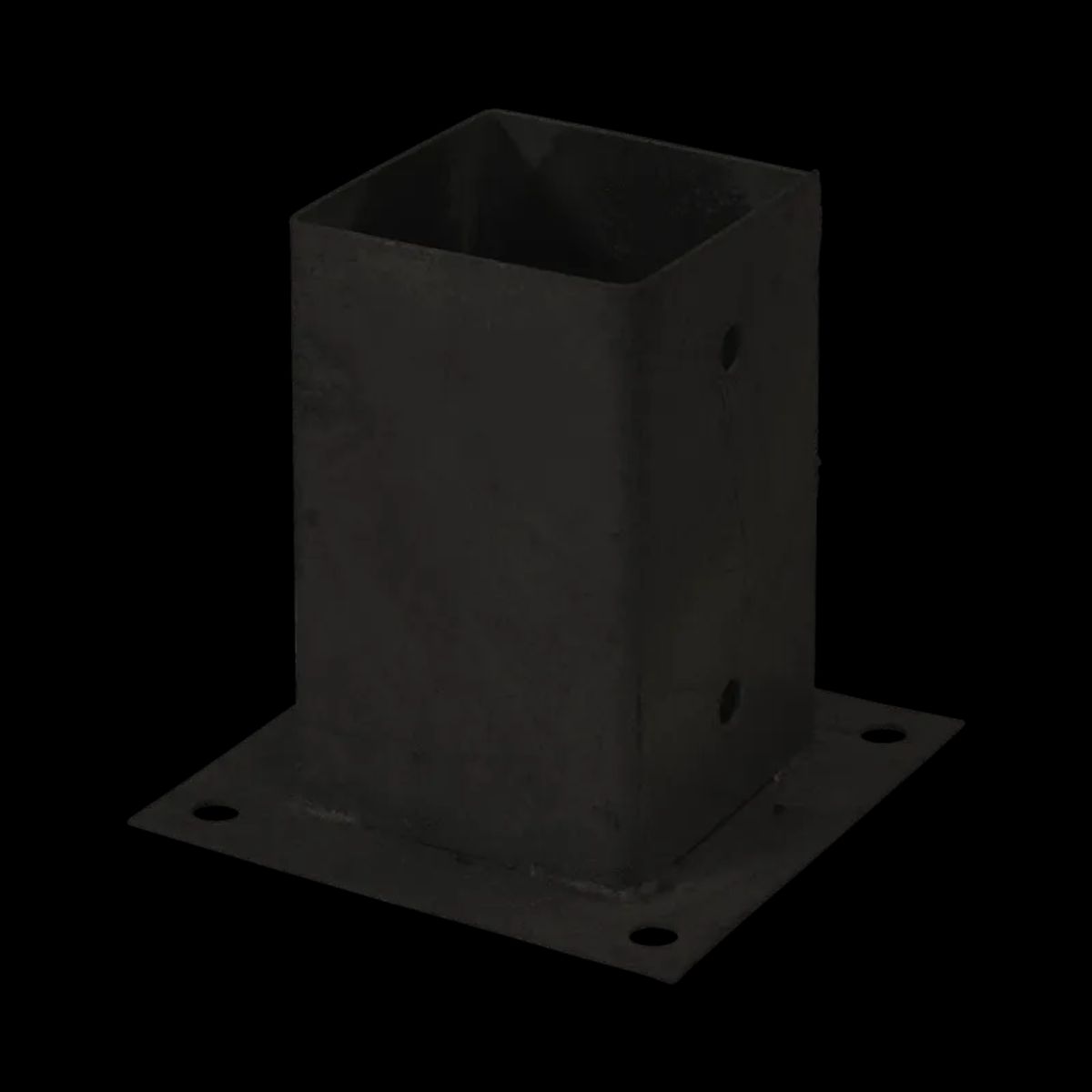 Plus Cubic Stolpefod - 9Ã9 cm stolper - til fundament - Sort - 17001-15