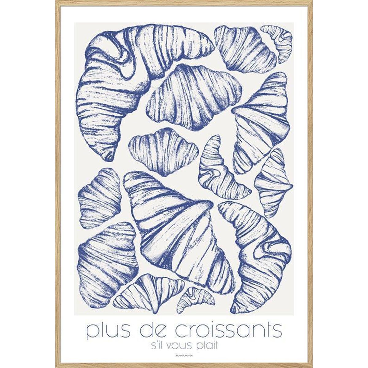 Plus de croissants - Madplakat til køkkenet