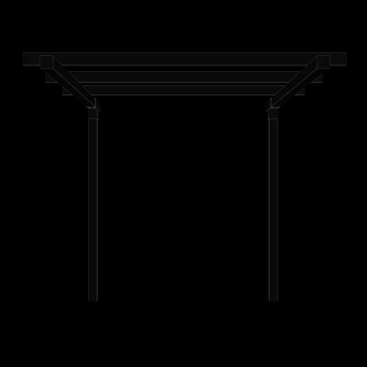 Plus Dobbelt pergola 1 modul forlænger - 188x238x226 - 179095-15