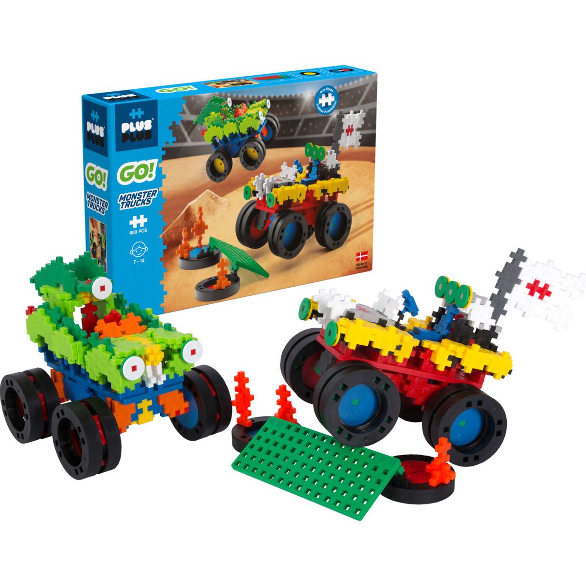 Plus-plus Go! - Monster Trucks Sæt (7018)