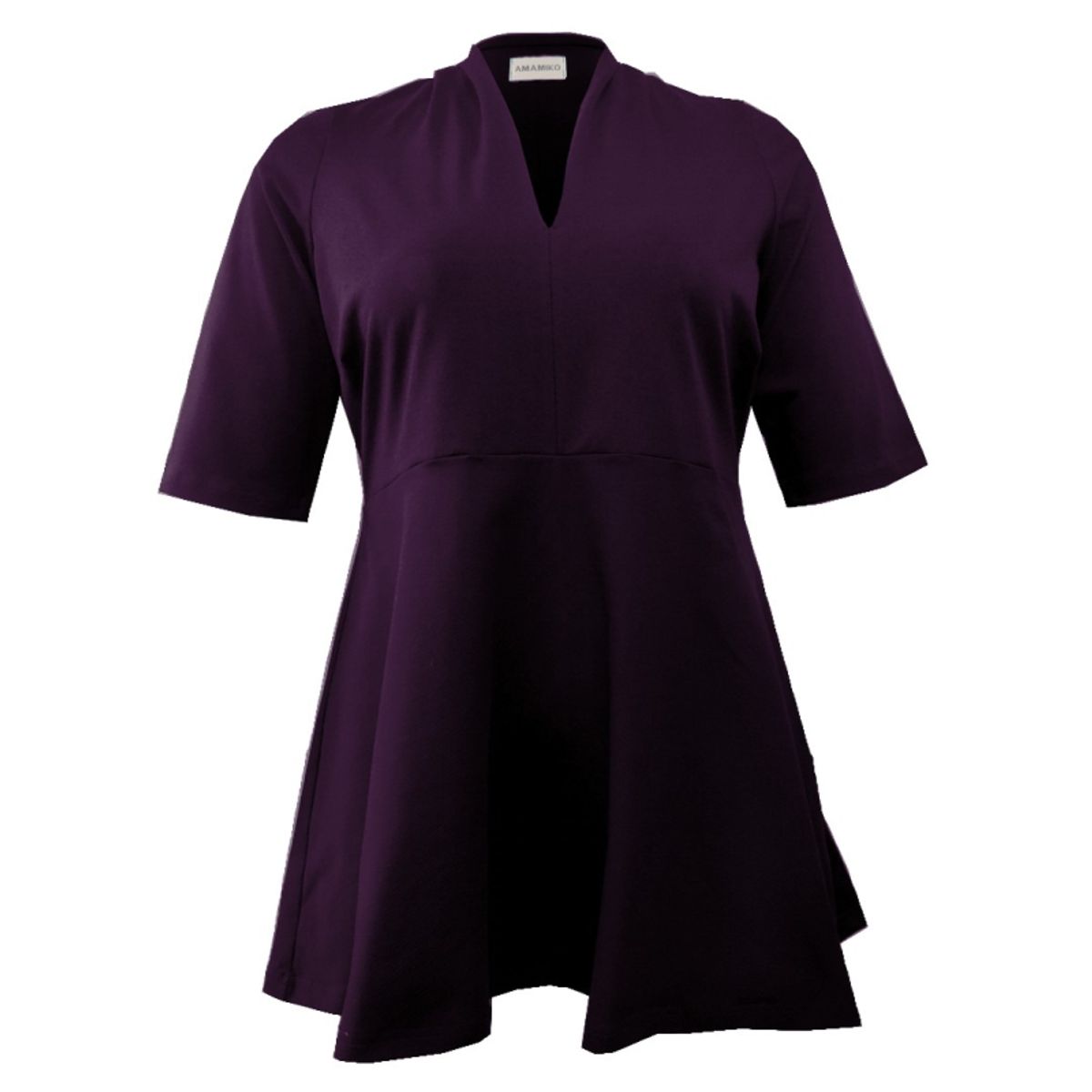 Plus size bluse - Sendai Aubergine