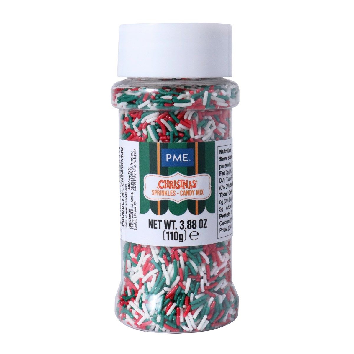 PME - Christmas Sprinkles "Candy Cane Mix", 110g