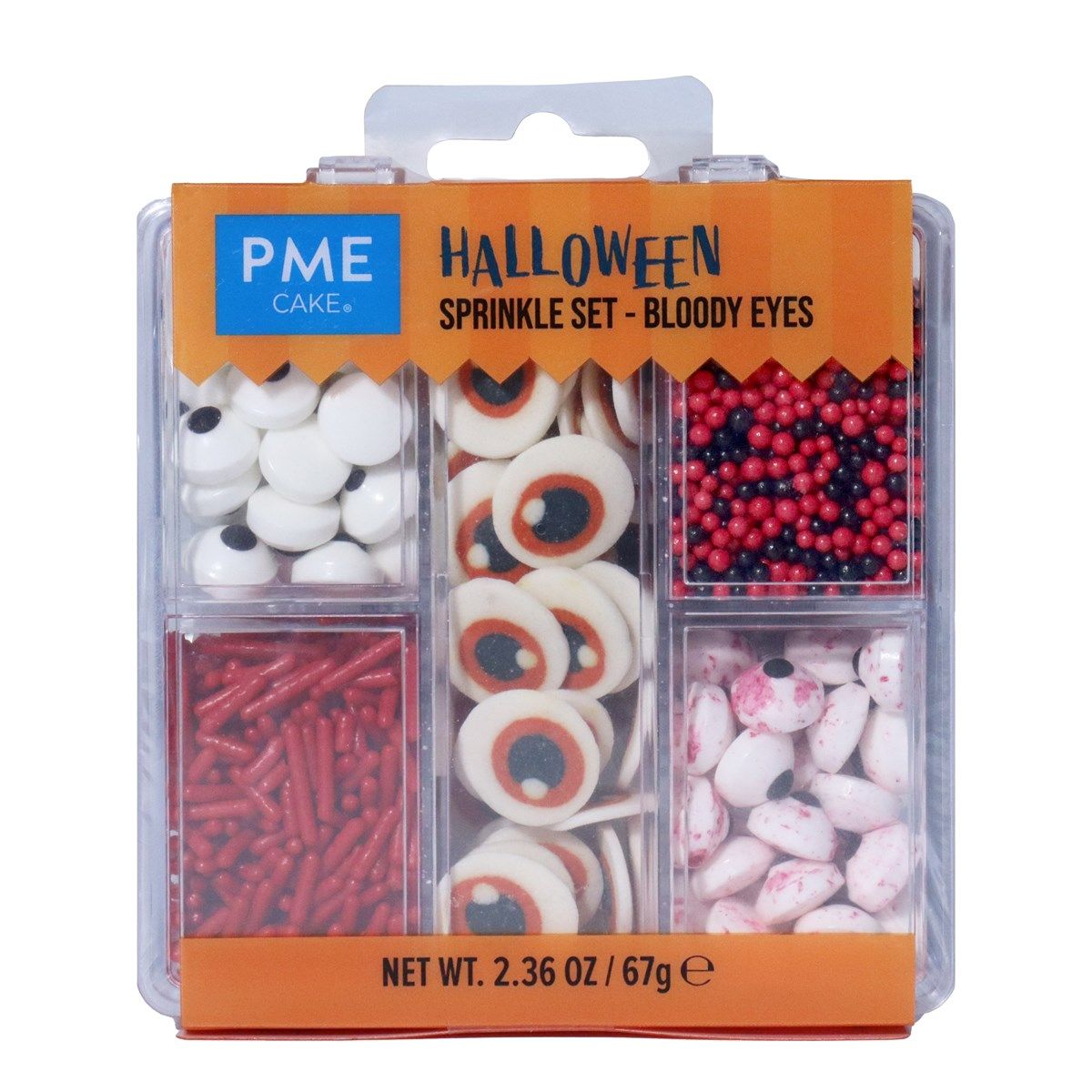 PME - Halloween 5-i-1 Sprinkle Sæt Bloody Eyes, 67g