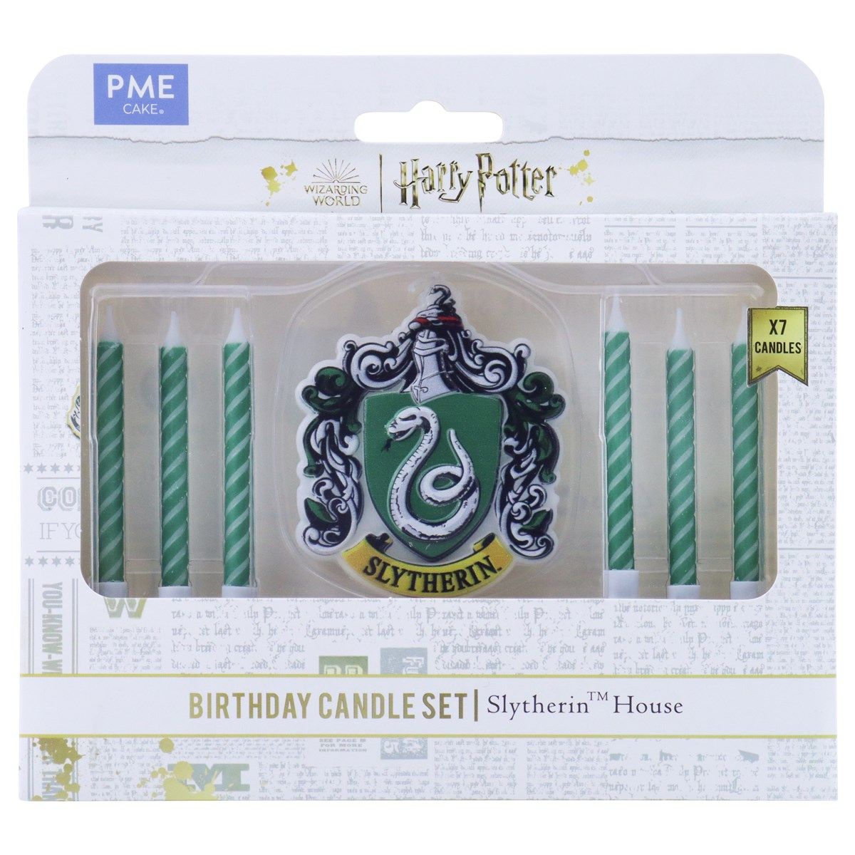 PME - Hogwartshus Slytherin Lys, 7 stk.