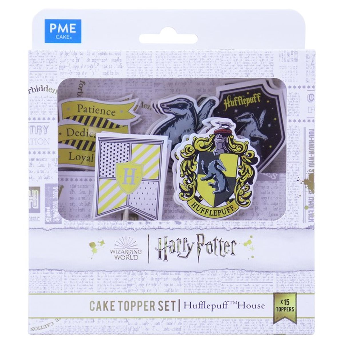 PME - Hufflepuff Toppers, 15 stk