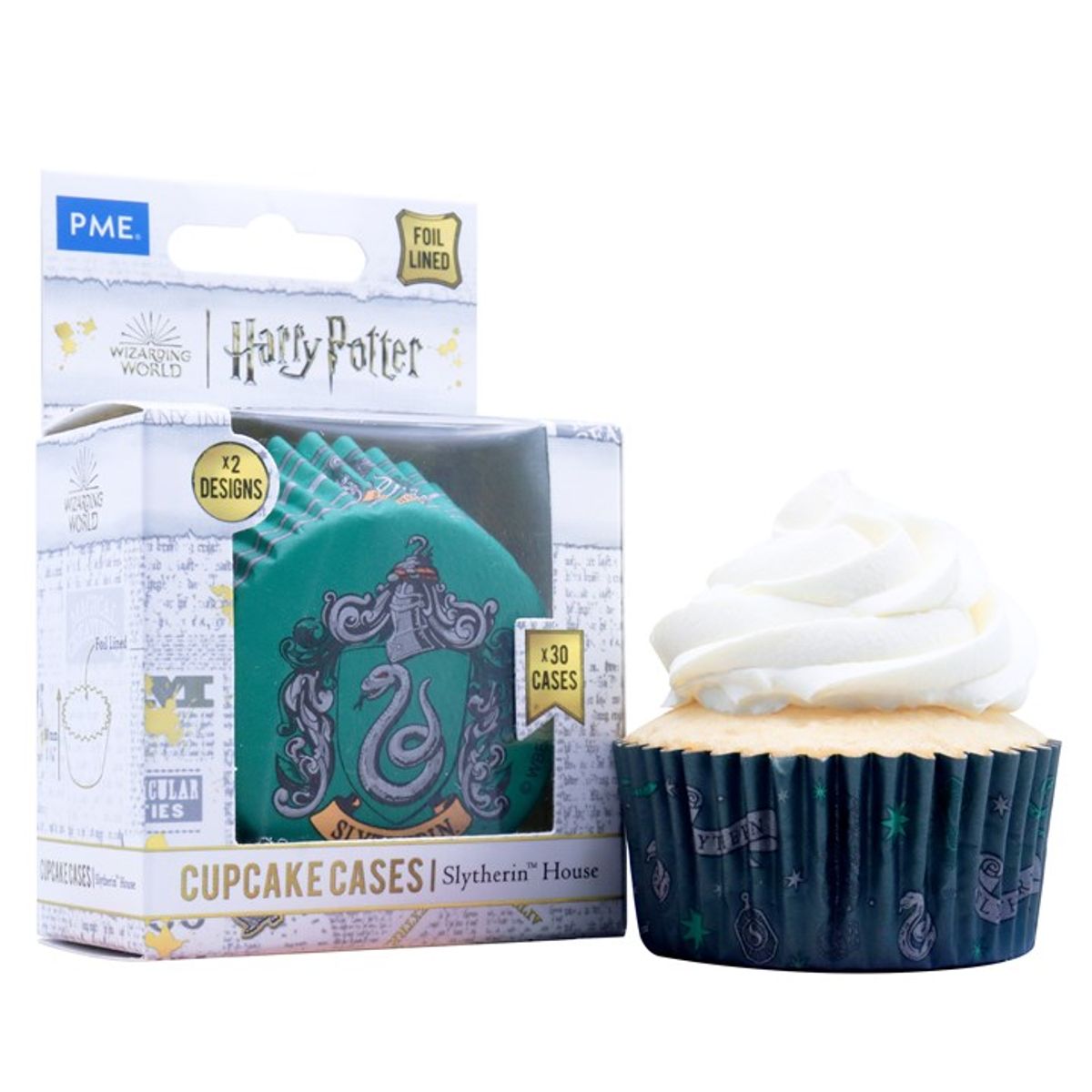 PME - Slytherin Muffinsforme Metalfolie, 30 stk