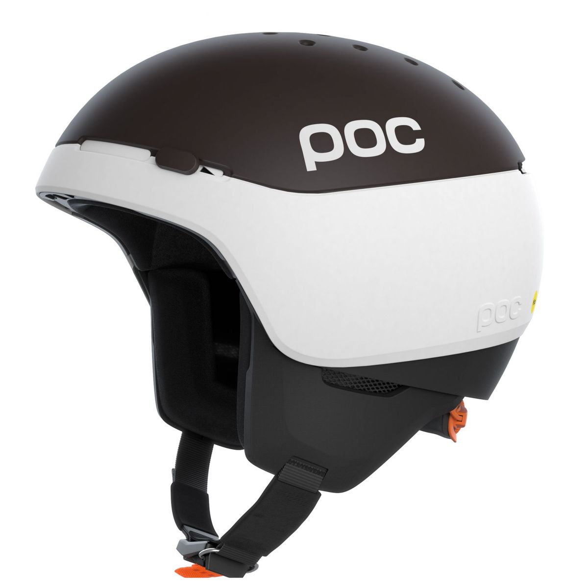 POC Meninx RS MIPS, skihjelm, hydrogen white/axinite brown matt