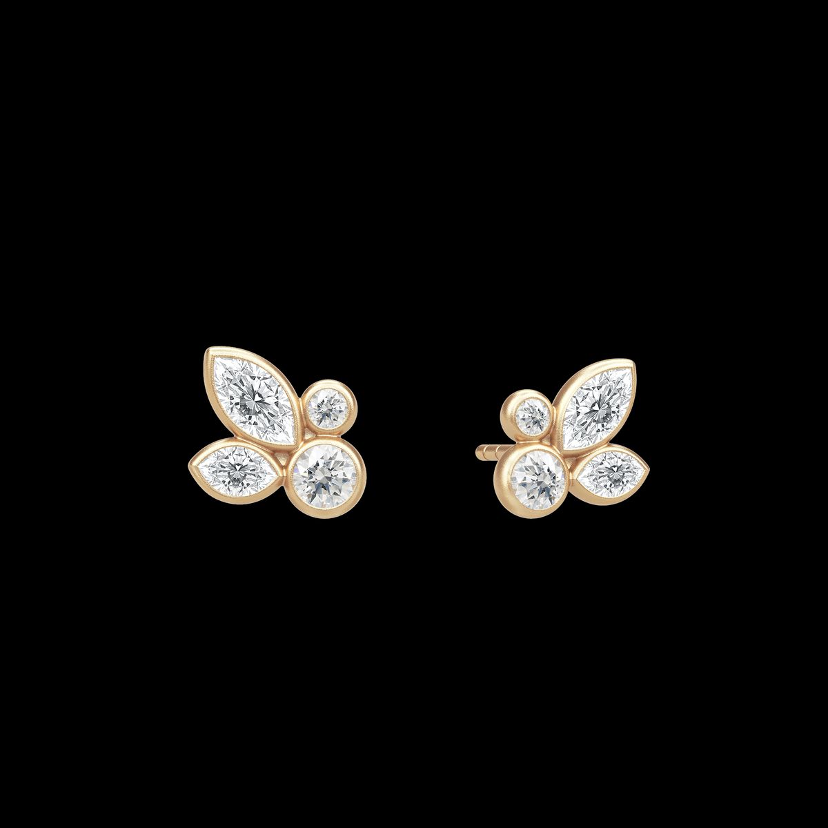 Poesy Earstud White Topaz