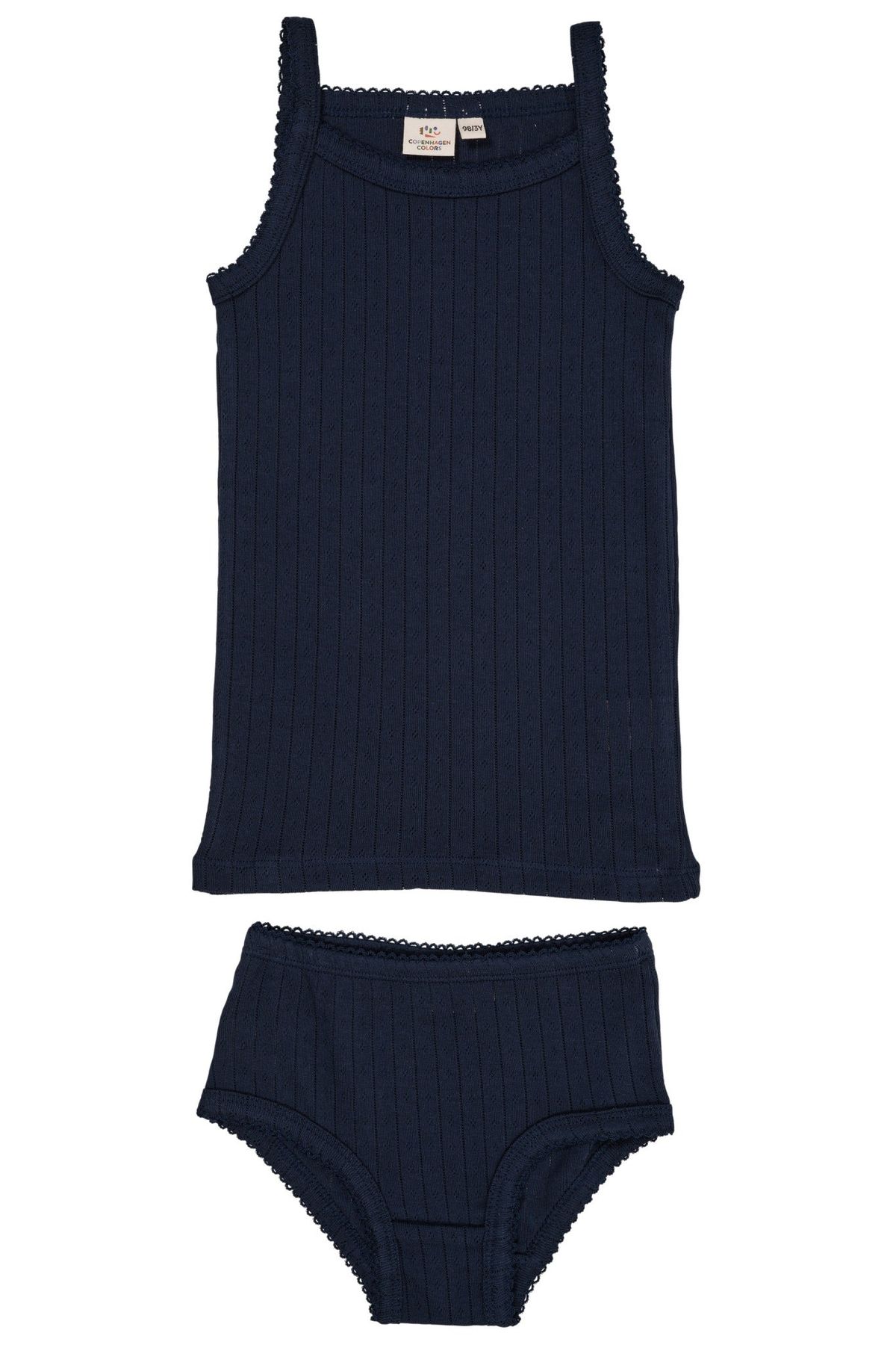 POINTELLE JUNIOR UNDERTØJSSÆT - NAVY - NAVY / 122