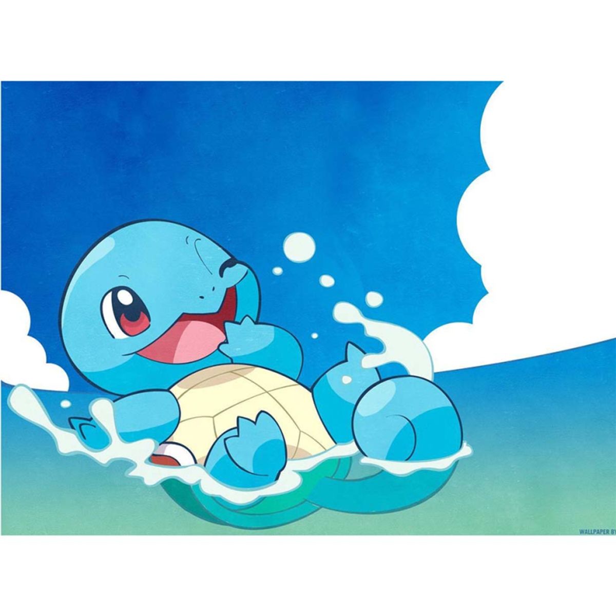 Pokemon A4 kageprint / sukkerprint med Squirtle