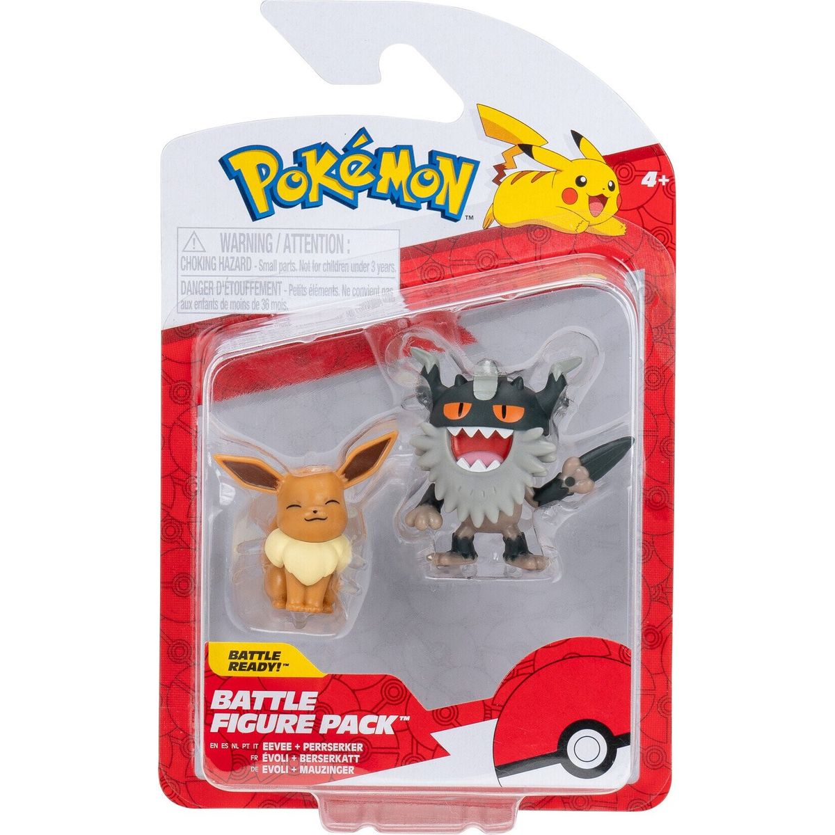 Pokemon - Battle Figure Perrserker And Eevee