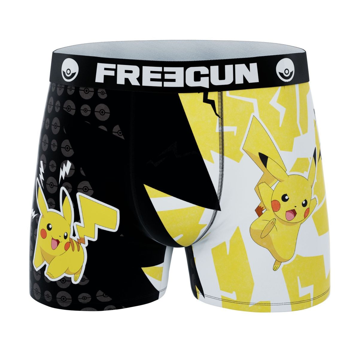 Pokémon Boxershorts - Pikachu Lightning 3 - Freegun Microfiber