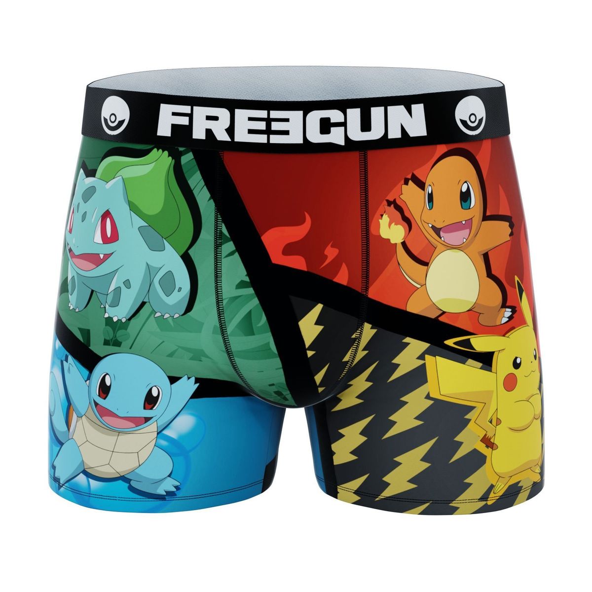 Pokémon Drenge Boxershorts - 4 Pokémons - Freegun Microfiber