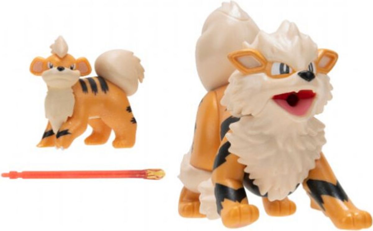 Pokémon Figuer - Arcanine Og Growlithe - Evolution