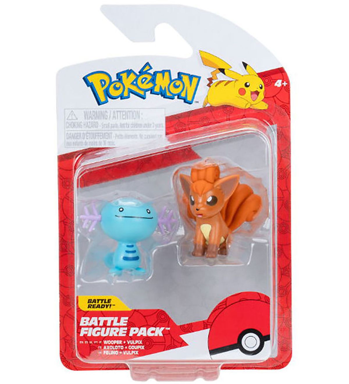 Pokémon Figur - Battle Figure 2-pak - Wooper And Vulpix