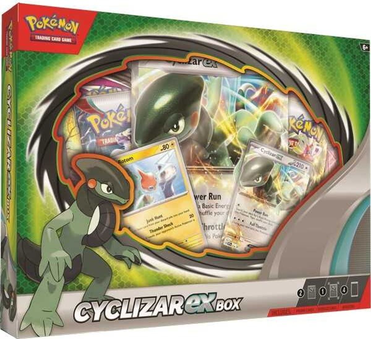 Pokémon Kort æske - Cyclizar Ex Box - 7 Dele