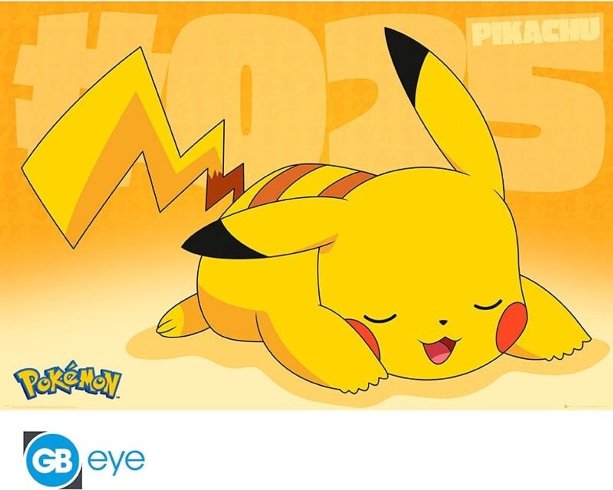 Pokémon Plakat - Pikachu Asleep Maxi - 91,5x61 Cm