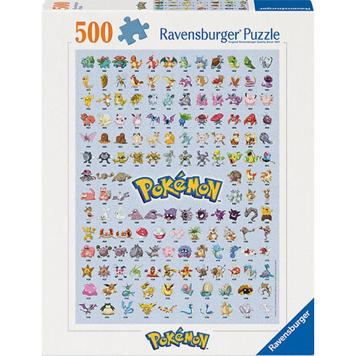 Pokémon Puslespil - The First 151! - 500 Brikker - Ravensburger