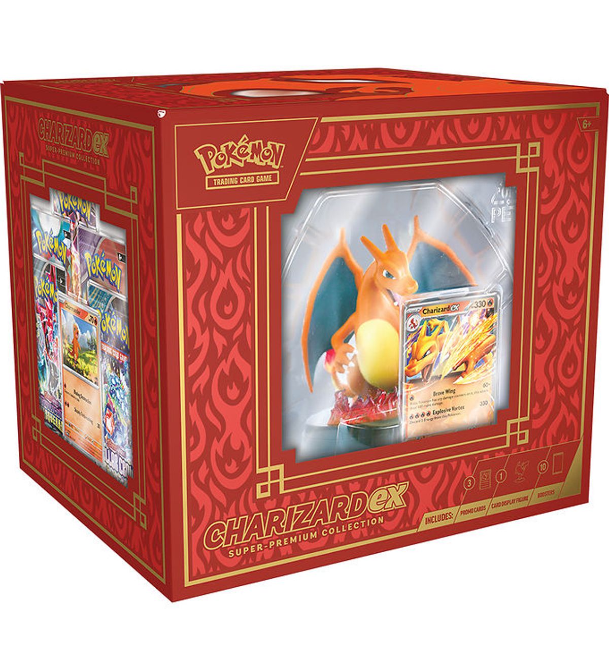 Pokémon Samlekort m. Figur - Super Premium Box - Charizard Ex