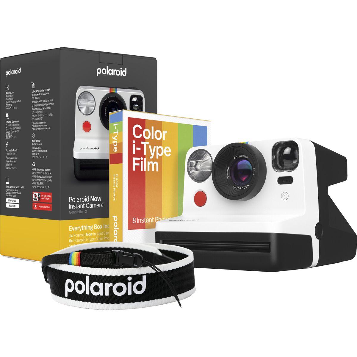 Polaroid - Now Gen 2 E-box Kamera Limited Edition - Sort & Hvid