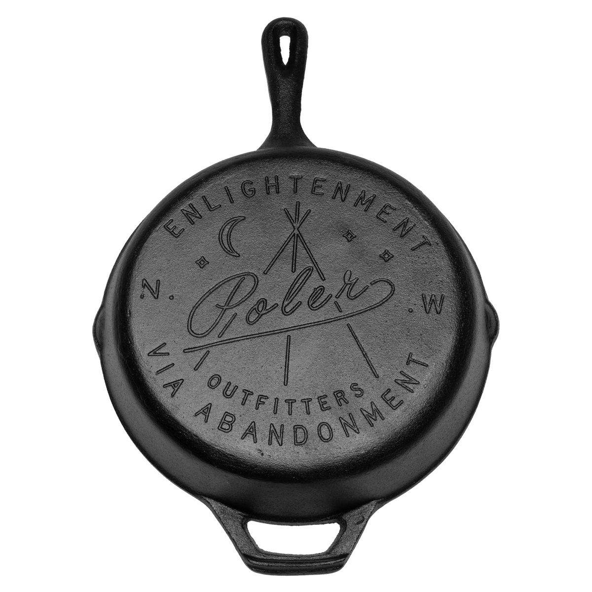 Poler Cast Iron Skillet Black