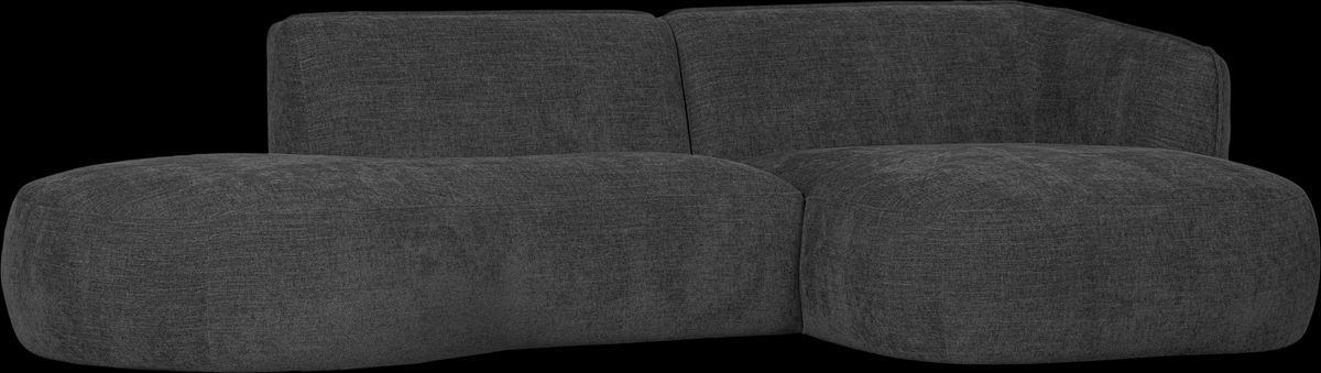 Polly, Hjørnesofa højrevendt, grå, H71x150x278 cm