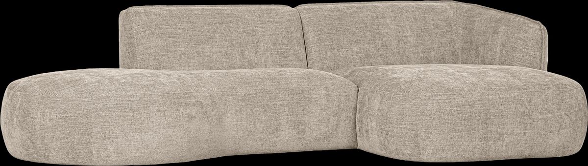 Polly, Hjørnesofa højrevendt, sand, H71x150x278 cm