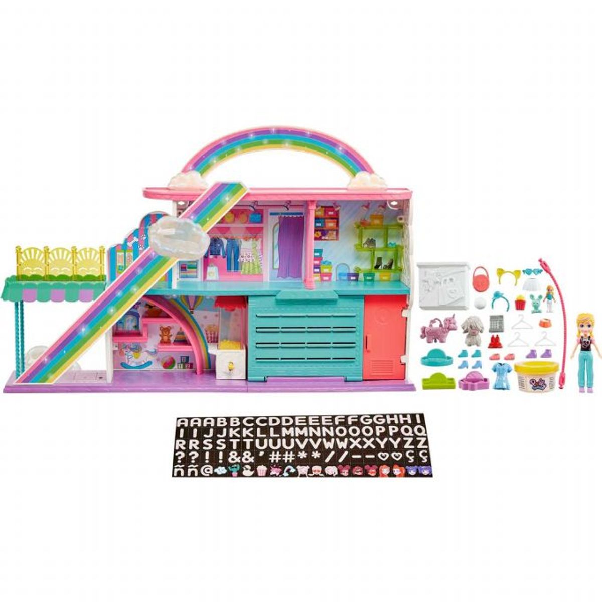 Polly Pocket Adventures Rainbow Mall