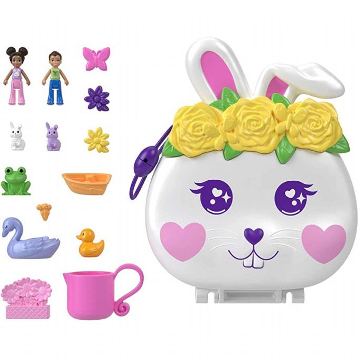 Polly Pocket Flower Garden Bunny