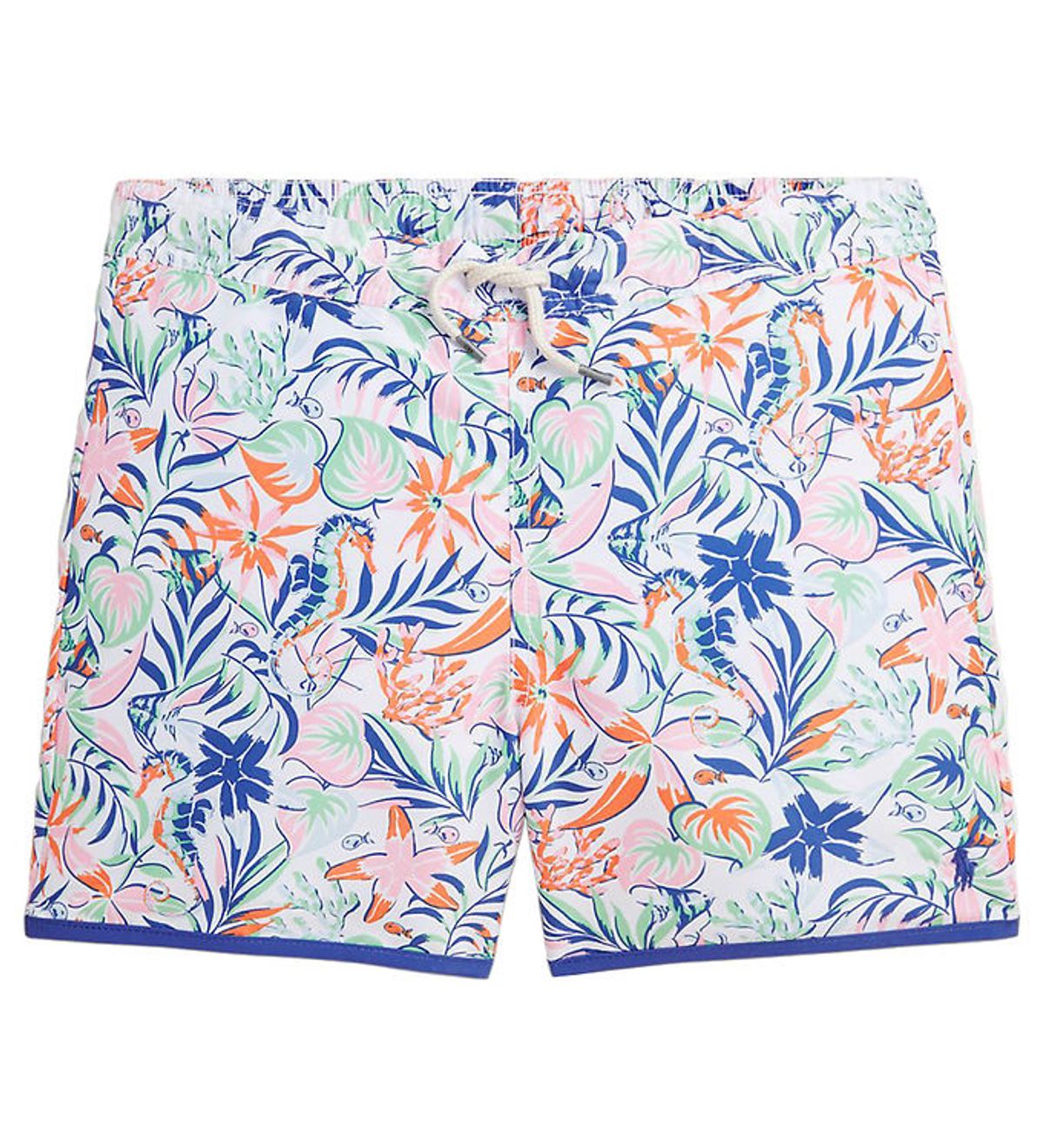 Polo Ralph Lauren Badeshorts - Briggs - Hvid m. Blå/Grøn/Orange/