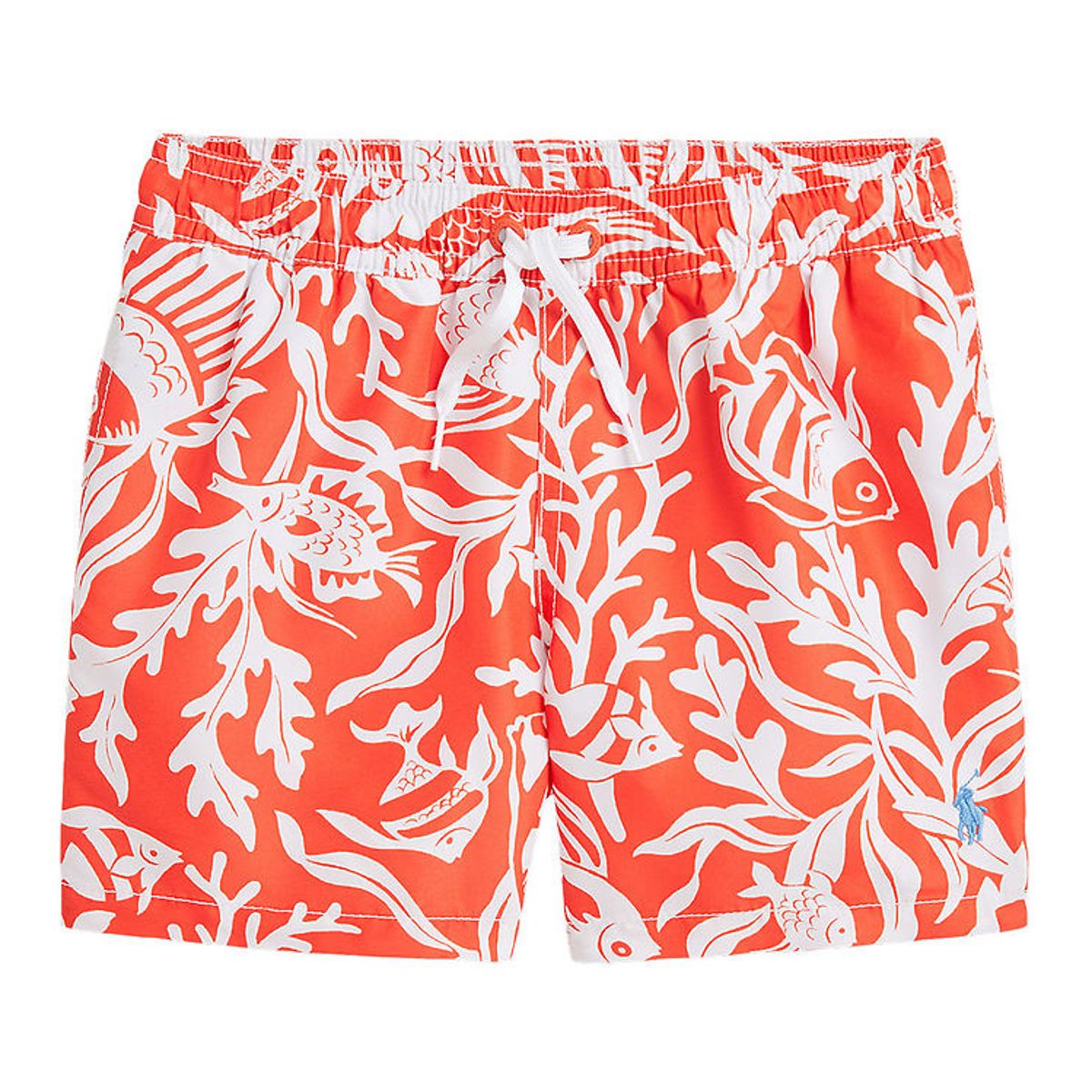 Polo Ralph Lauren Badeshorts - Travler - Orange/Hvid