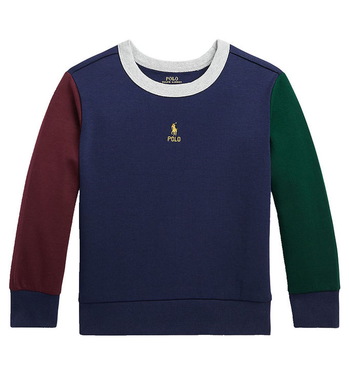 Polo Ralph Lauren Bluse - Navy m. Bordeaux/Mørkegrøn