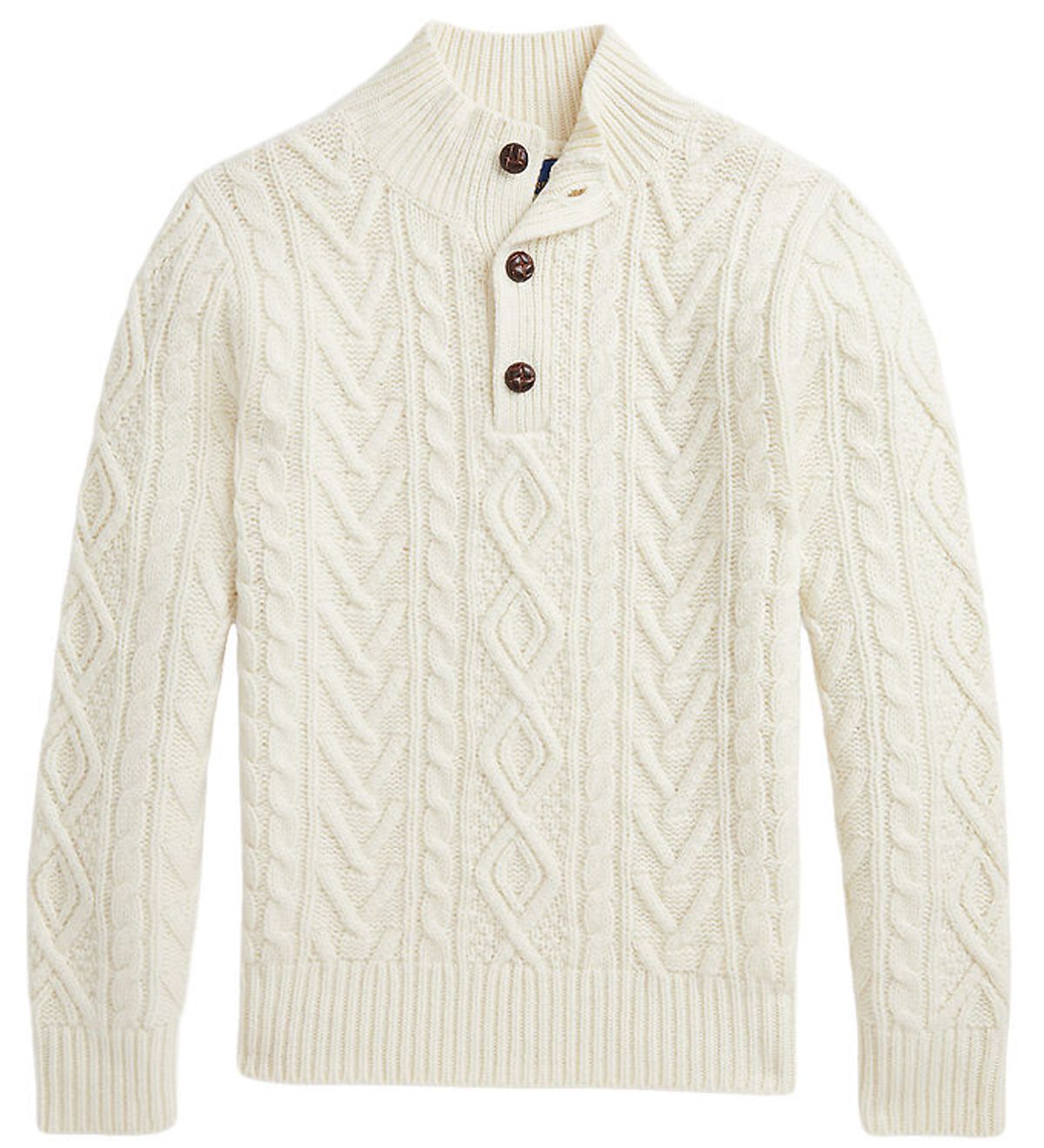 Polo Ralph Lauren Bluse - Strik - Cable - Uld - Cream