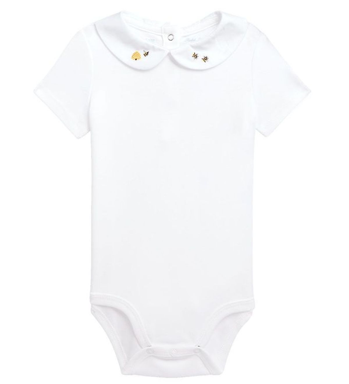 Polo Ralph Lauren Body k/æ - Baby Collection - Hvid m. Bier