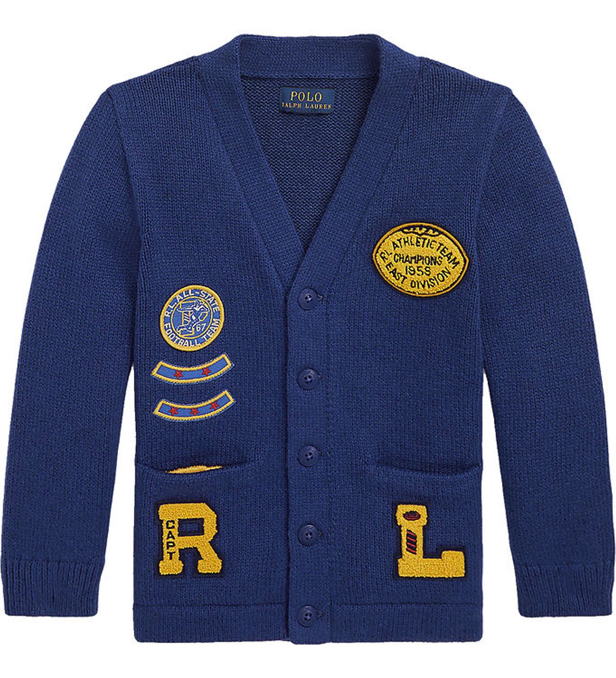 Polo Ralph Lauren Cardigan - Strik - Royal Combo