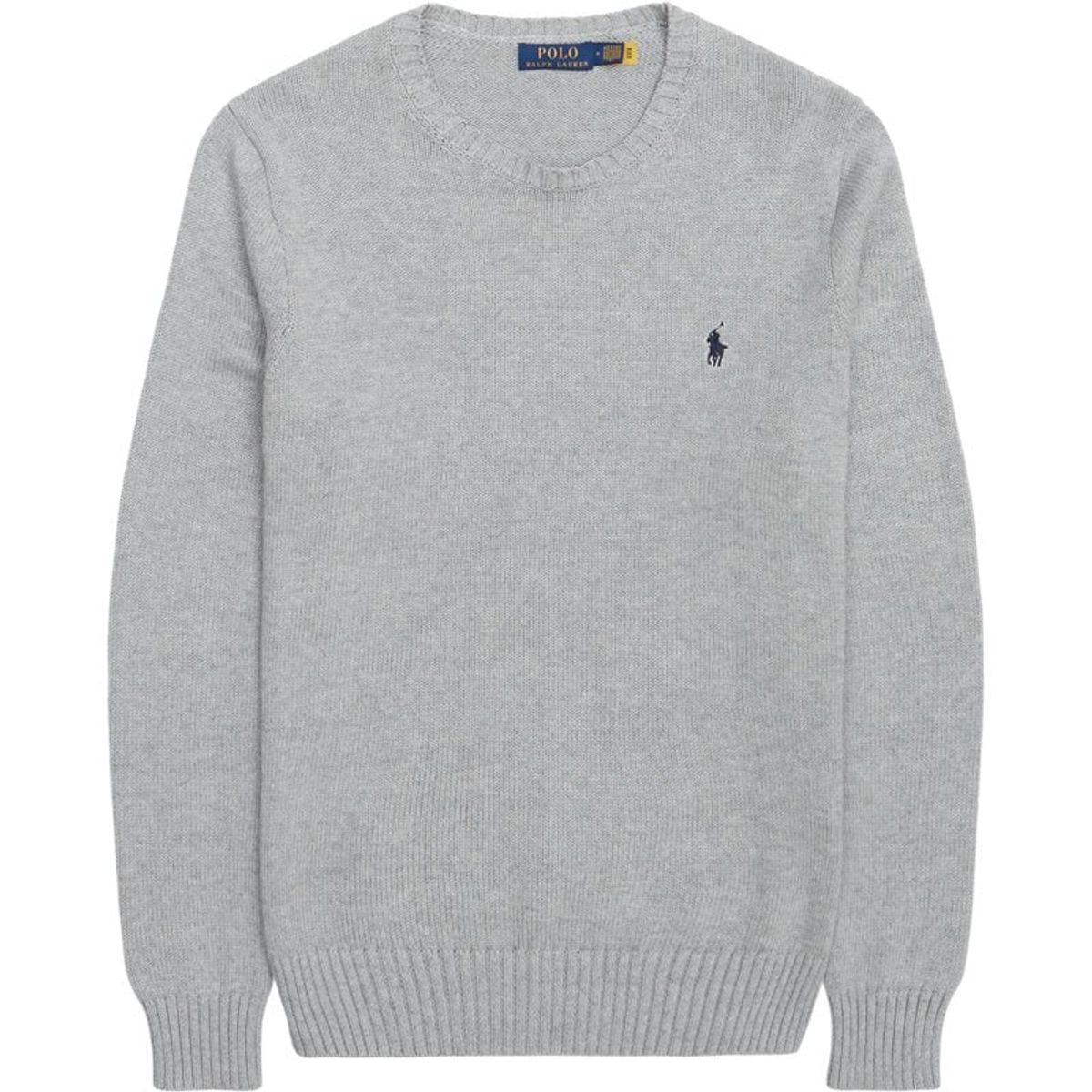 Polo Ralph Lauren Cotton Crewneck Strik Grå