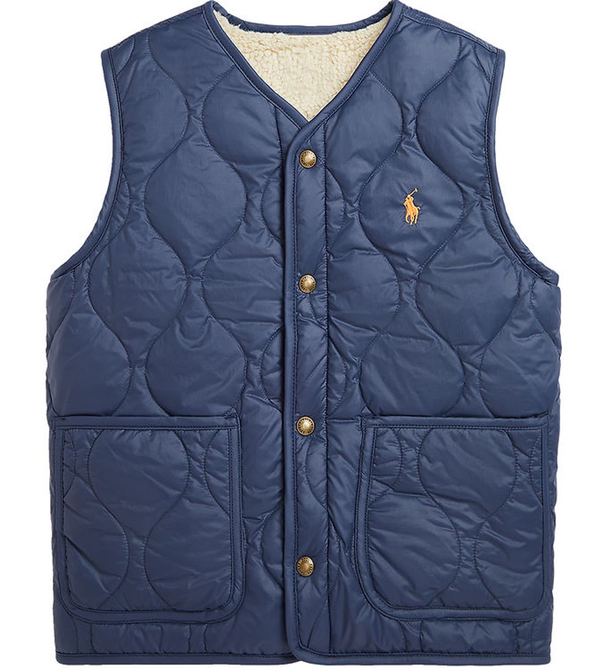 Polo Ralph Lauren Dunvest m. Fleece - Vendbar - Navy/Beige