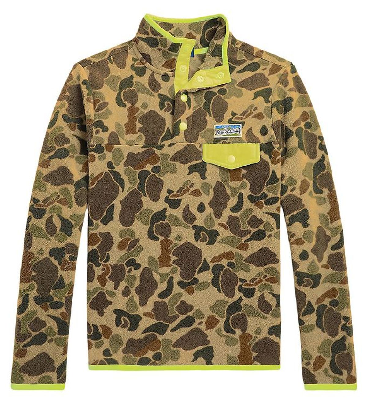 Polo Ralph Lauren Fleecejakke - Voyager - Armygrøn m. Camouflage