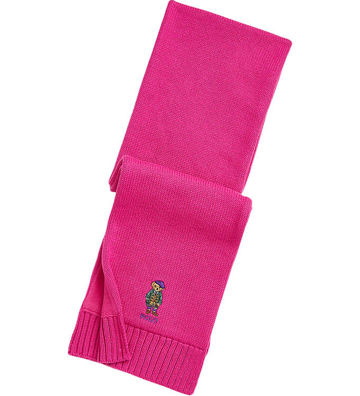 Polo Ralph Lauren Halstørklæde m. Fleece - Strik - Pink