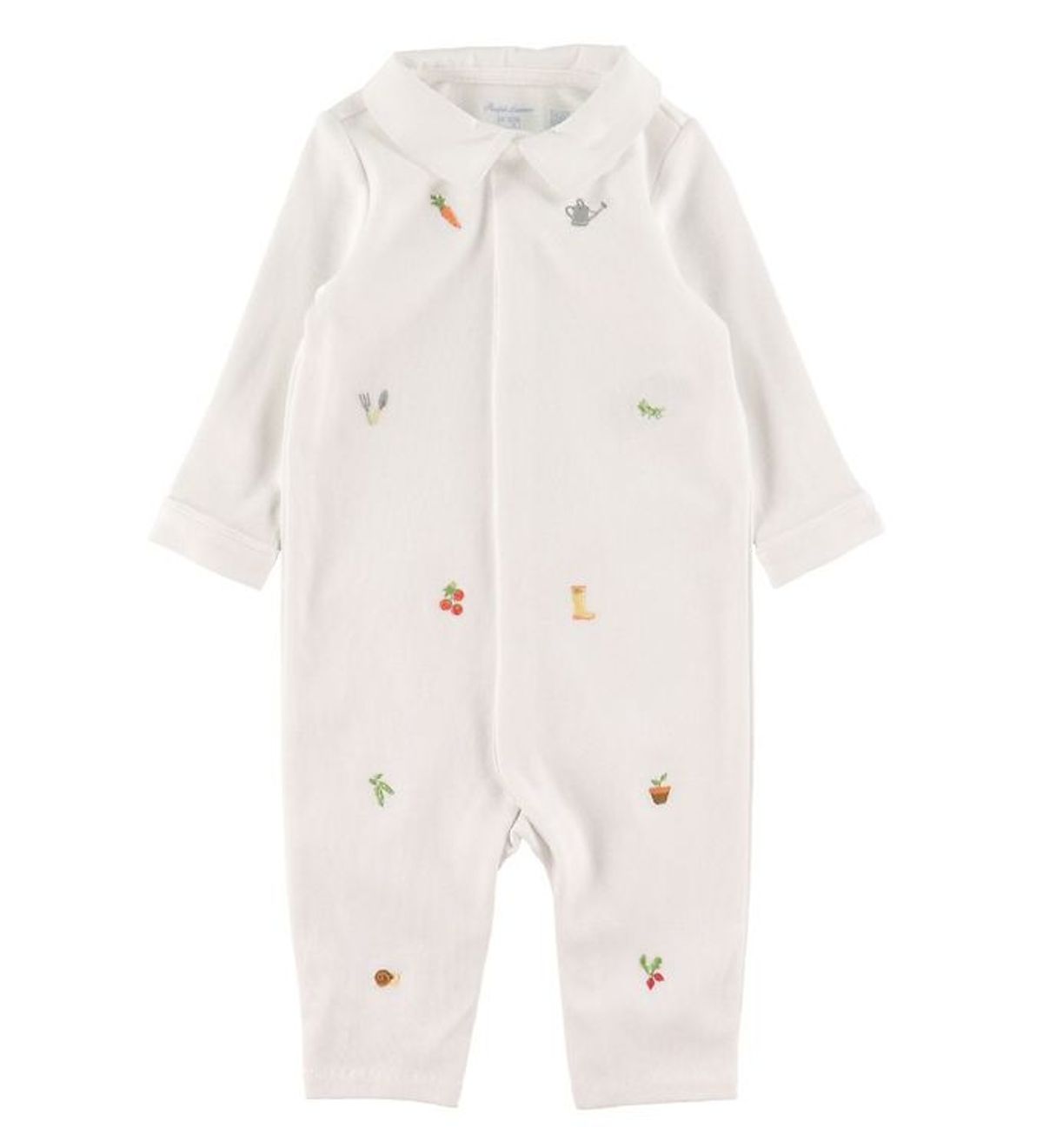 Polo Ralph Lauren Heldragt - Baby Collection - Hvid m. Broderi